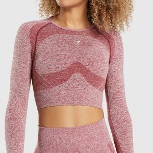 Gymshark FLEX SPORTS LONG SLEEVE CROP TOP
